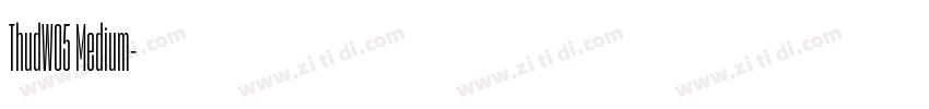 ThudW05 Medium字体转换